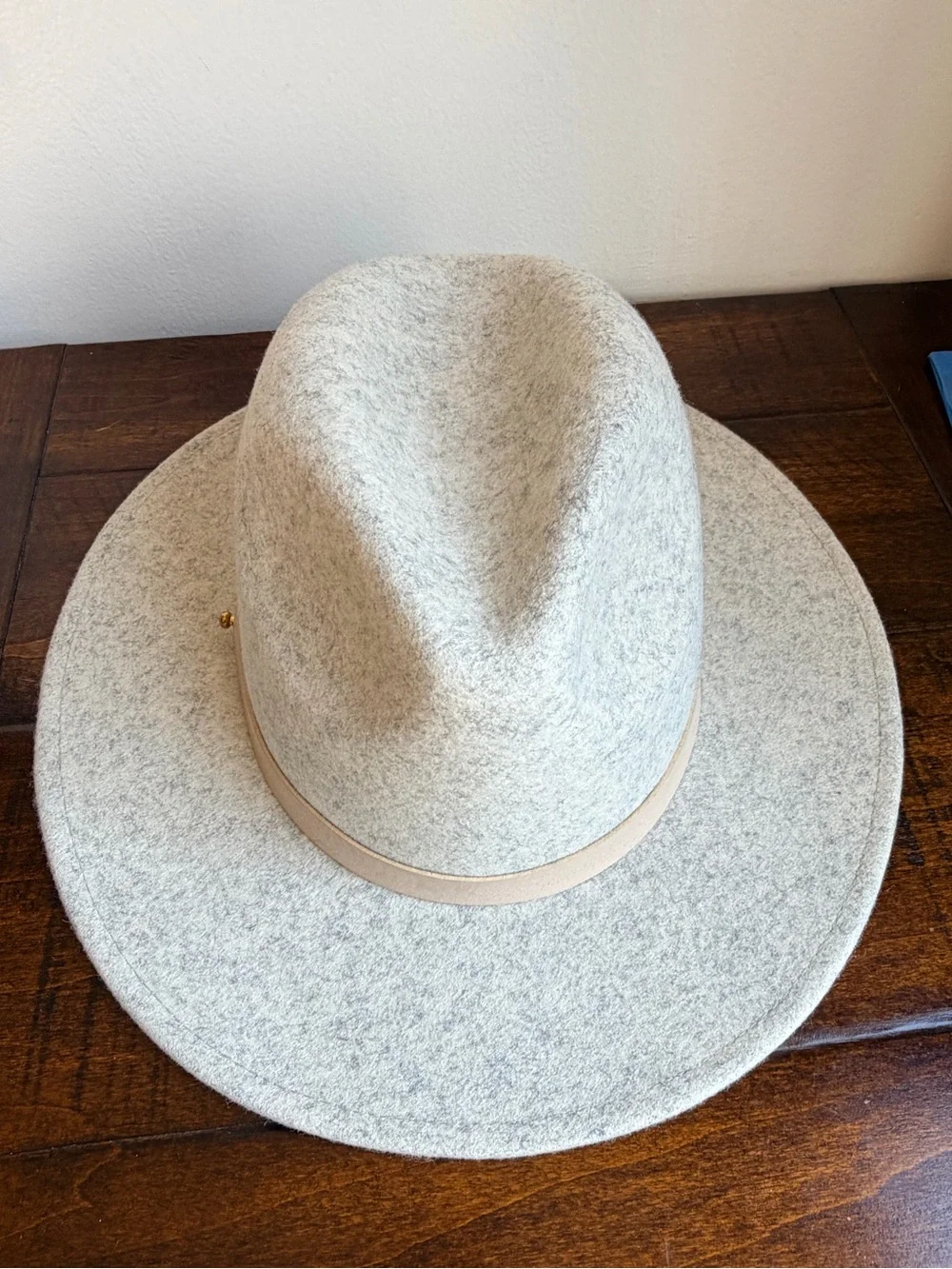 Lack of Color Light Grey 100% Australian Wool Fedora Rancher Hat Medium 57cm